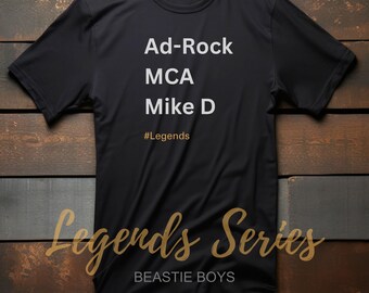 Music Legends T-Shirt, Rap Rock Hip Hop, Ad-Rock, MCA, Mike D, Musician Shirt, Music Fan T-Shirt