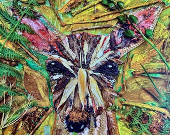 The Woodland Wonderer. Deer spirit guide art printed onto quality silk card.