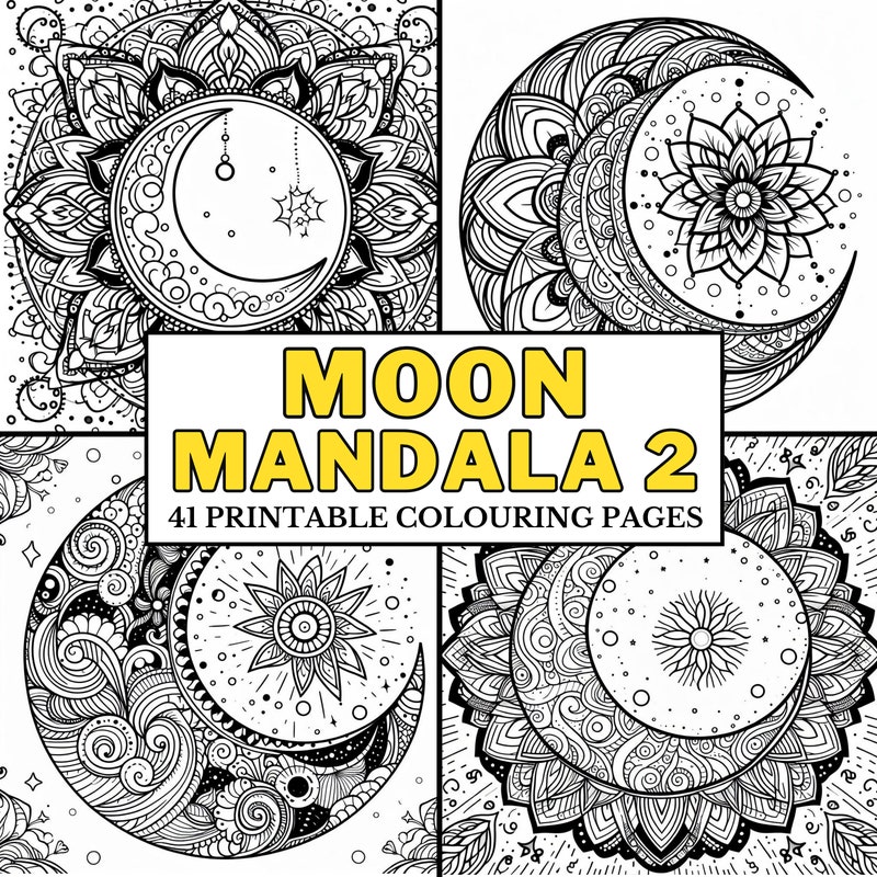Moon Mandala - Etsy