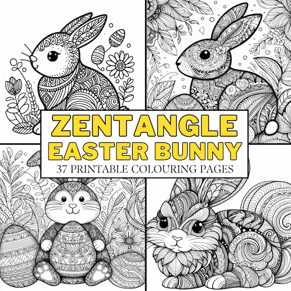 Zentangle Easter Bunny