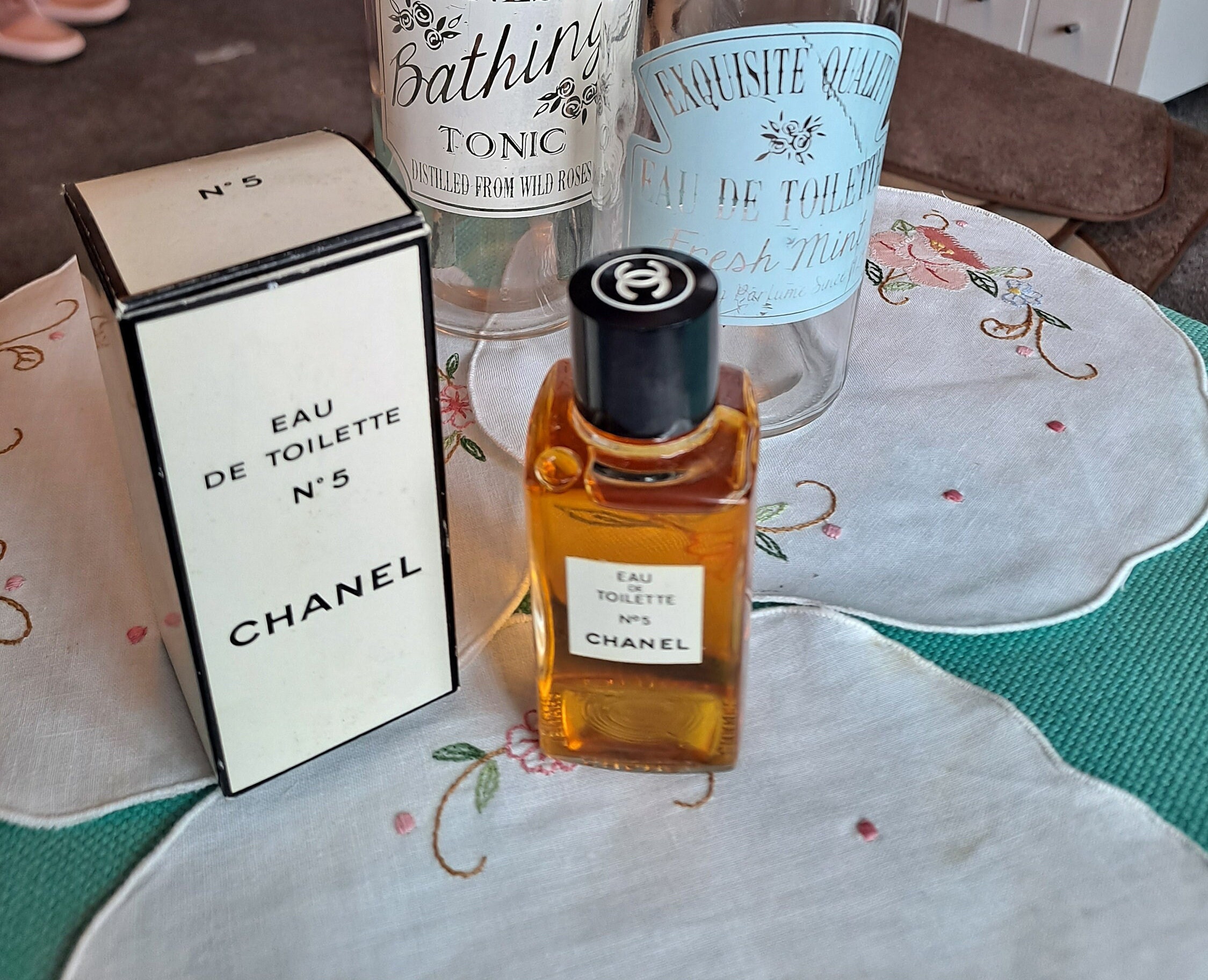 CHANEL No5 Parfum 7ml Rare Tiny Vintage 1960-70s New York Packaged Near  Mint Box
