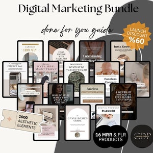 Digital Marketing Bundle Faceless Digital Marketing with resell rights with Private Label Rights Faceless Bundle Marketing Bundle Digital