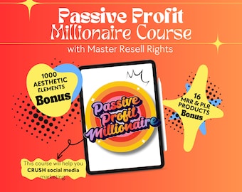 Passive Profit Millionaire Vol 2: Master Digital Marketing & DFY Faceless Instagram Bundle with Resell Rights