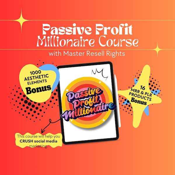 Passive Profit Millionaire Vol 2 | Digital Marketing Course with Master Resell Rights DFY Faceless Marketing Bundle Faceless Instagram