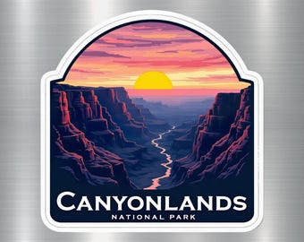 Beautiful Canyonlands National Park Magnet, Souvenir Fridge Magnet, Colorful National Park Collectible, Retro Travel Gift