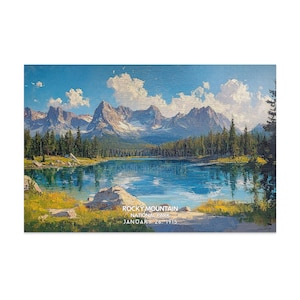 Rocky Mountain National Park puzzel Landschappuzzel meren meren landschap puzzel 1000 stukjes voor volwassenen en kinderen