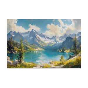 North Cascades National Park Puzzle, Malerisches Bergsee Puzzle, Naturlandschaft Puzzle, Schönes Outdoor Puzzle