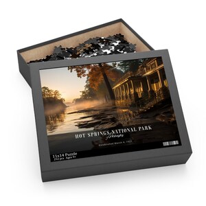 National Park Jigsaw Puzzle Gift - Hot Springs , Nature Aesthetic, Gift for Nature Lovers, Landscape Puzzle Van life, Hikers