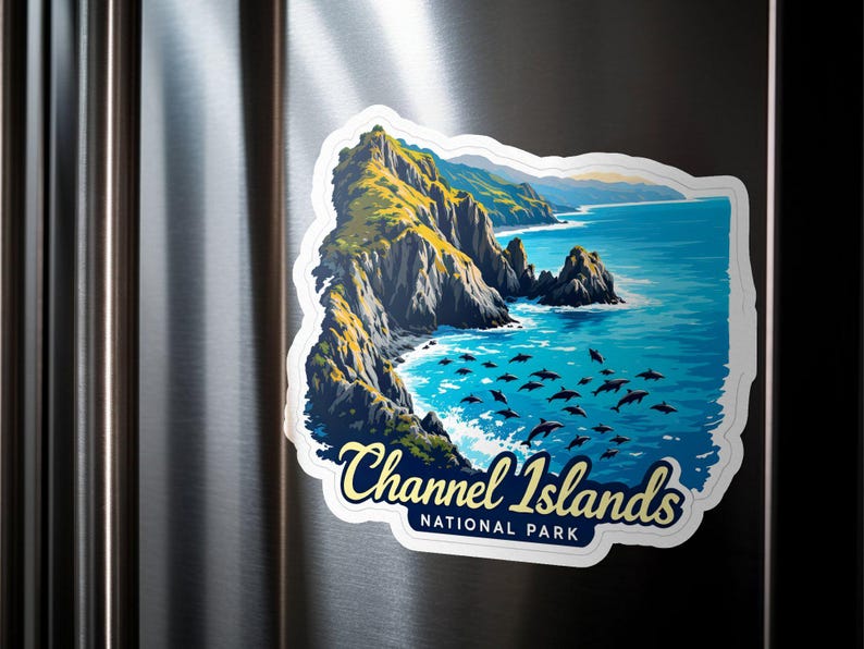 Channel Islands National Park Magnet, Scenic Coastal Magnet, Collectible Travel Magnet, Souvenir from California, Nature Lover Gift image 2