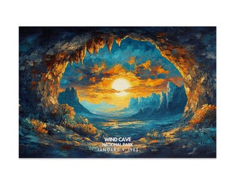 Wind Cave National Park Jigsaw Puzzle: Scenic Landscape Artwork (1014-Piece)
