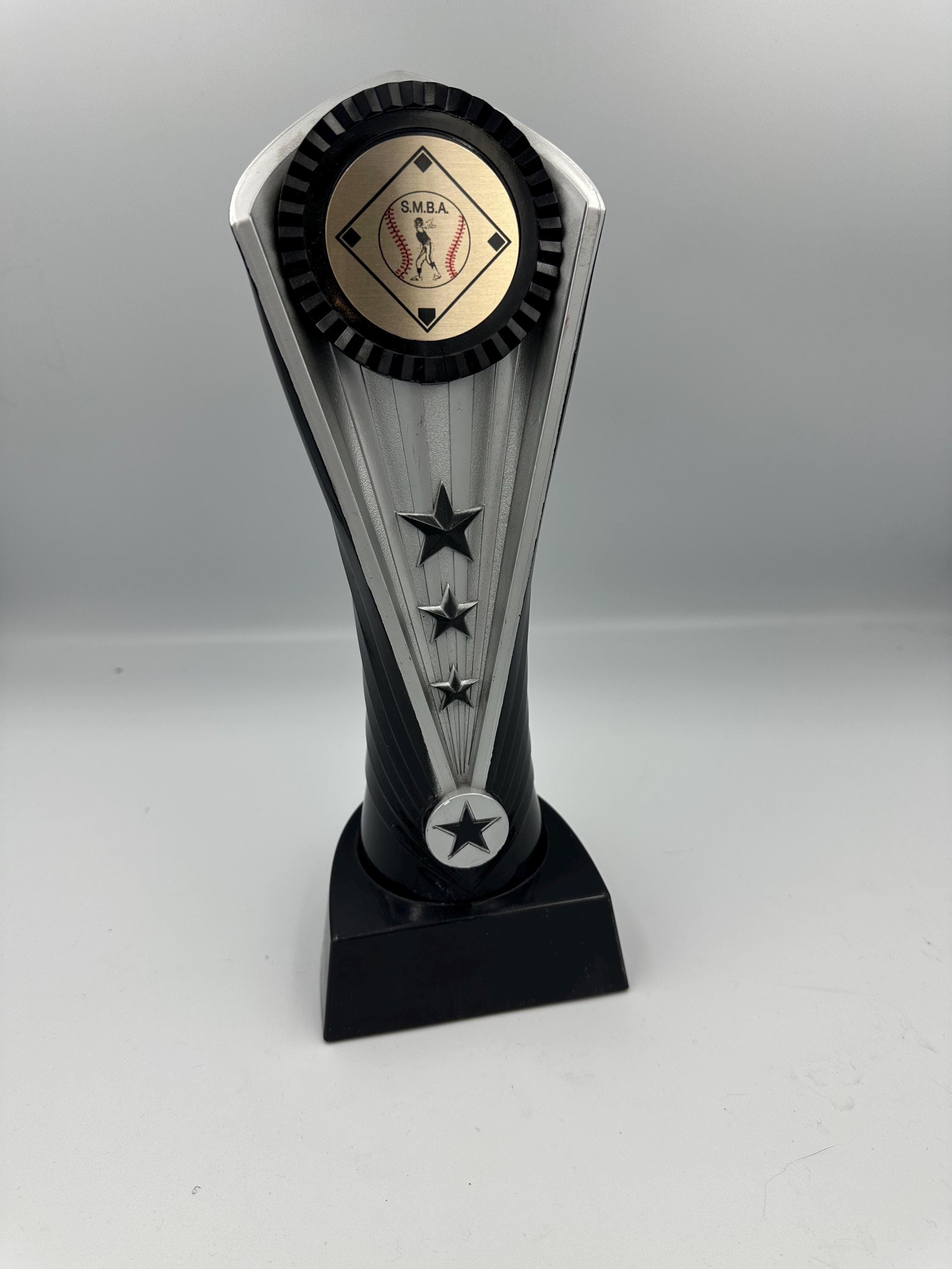 【1968 USA vintage】BASEBALL TROPHY トロフィー Tall vintage 1960's Art Deco sports car show brass wood