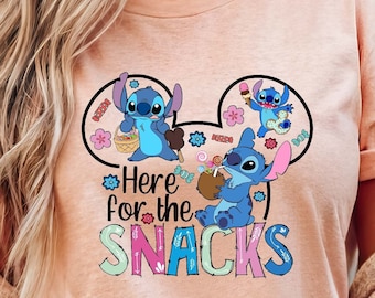 Disney Stitch Snack Shirt, Disney Stitch Shirt, Disneyland Shirt, Disney Sweatshirt, Disney Snack T-shirt, Disneyland Trip Tees
