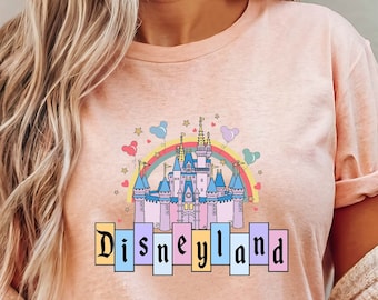 Comfort Colors® Disneyland Castle Shirt,  Disneyland Shirt, Disney Trip Shirts, Family Shirt, Disney Retro Shirt, Disney Castle Shirts