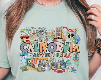 Disneyland California Adventure Comfort Colors Shirt, Disneyland T-shirts, Disneyland California Tees, Family Disney Shirt, Disneyland Shirt