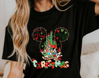 Vintage Disney Christmas Sweatshirt, Mickey and Friends Shirt