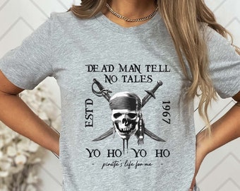 Vintage Pirates of the Caribbean Disneyland Comfort Colors Shirt, Disney Shirt, Dead Men Tell No Tales Shirt, Disneyland Shirt, Disney Shirt