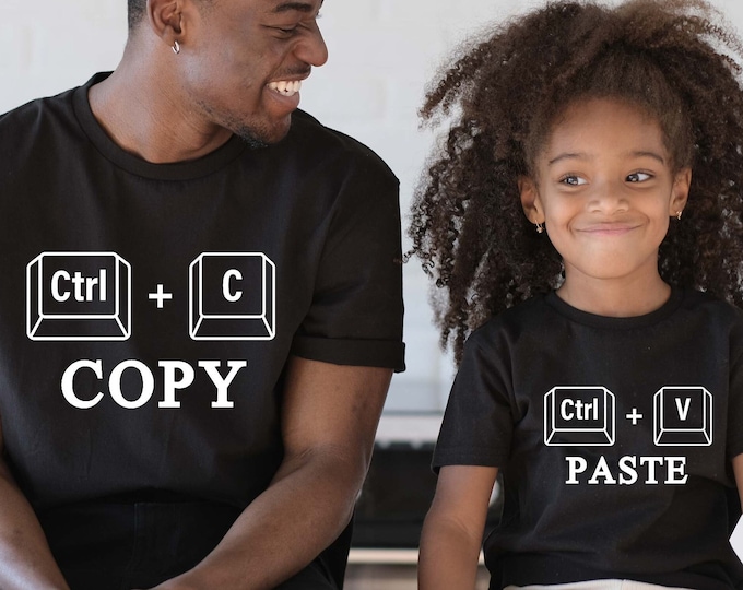 Copy Paste Shirt, Matching Shirts, Ctrl C Shirt, Ctrl V Shirt, Family ...