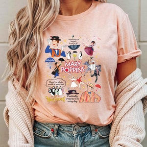 (メリー・ポピンズ) Mary Poppins オフィシャル商品 レディース Practically Perfect In Every Way トレーナー 長袖 トップス Disney Mary Poppins Shirt, Practically Perfect in Every Way