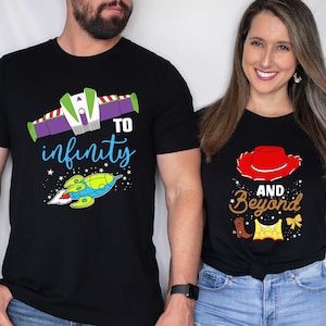 Disney Toy Story To Infinity And Beyond Couple Shirt, Toy Story Buzz And Jessie Shirt, Disney Couple Shirt, Pixar Disney Matching Shirt