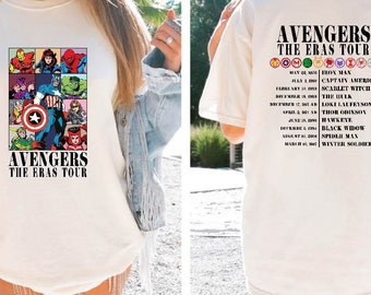 Avengers The Eras Tour Shirt, Spiderman Shirt, Superhero Family Shirt, Avengers The Eras Tour Sweatshirt, Matching Avengers Shirt