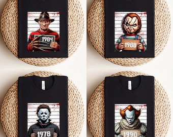 Horror Killers Squad Shirt, Halloween Horror Movie Characters Shirt, Halloween Party T-shirt, Horror Night Party Sweatshirt