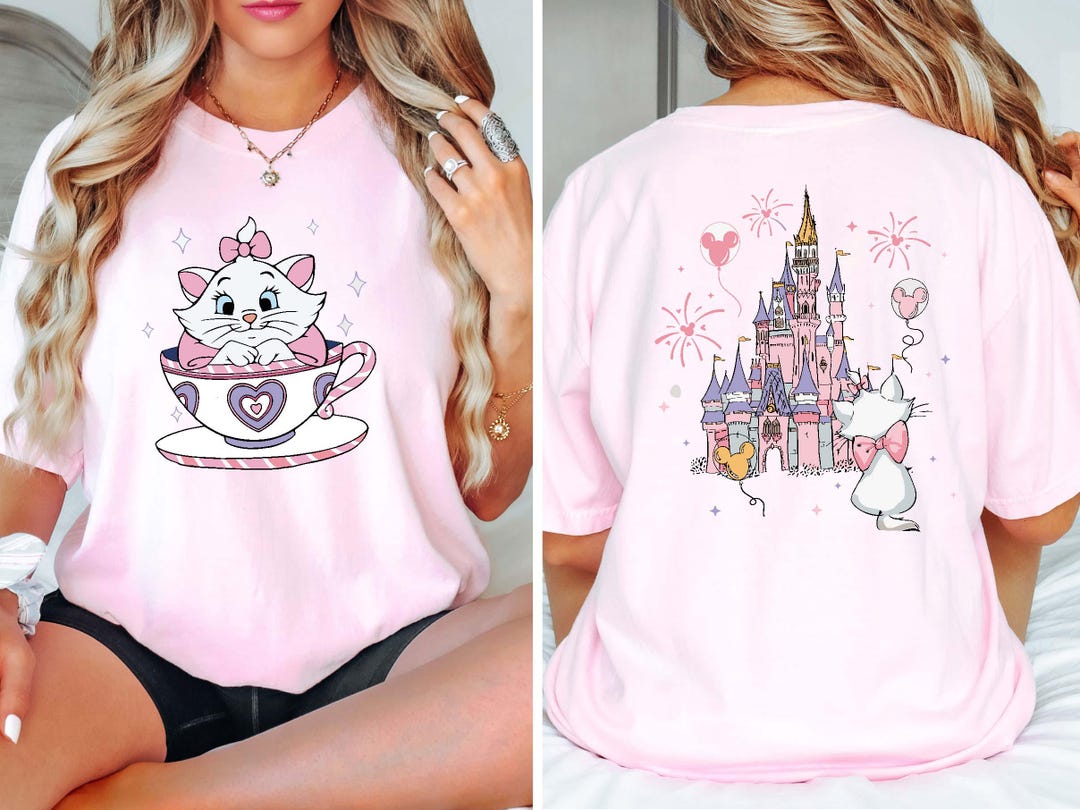 ★WAIKEI★ Aristocat Marie Banpal T-shirt Melange White YKBE 19dnac00006a-006-marie-big-
