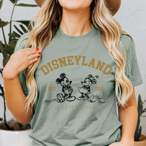 Disneyland California Shirts For Family, Comfort Color Disneyland California Mickey and Minnie Shirt, Disneyland Matching Group T-Shirts