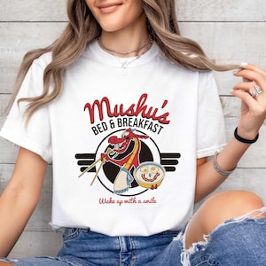 Disney Mulan Mushu&#39;s Bed and Breakfast Poster Shirt, Disneyland Vacation Gift Unisex T-shirt Birthday Gift Hoodie Sweatshirt Adult