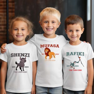 The Lion King Matching Shirts, Simba Nala Shirt, Mufasa Shirt, Pumba Rafiki Shirts, The Lion King Birthday Tees, Lion King Family Shirts