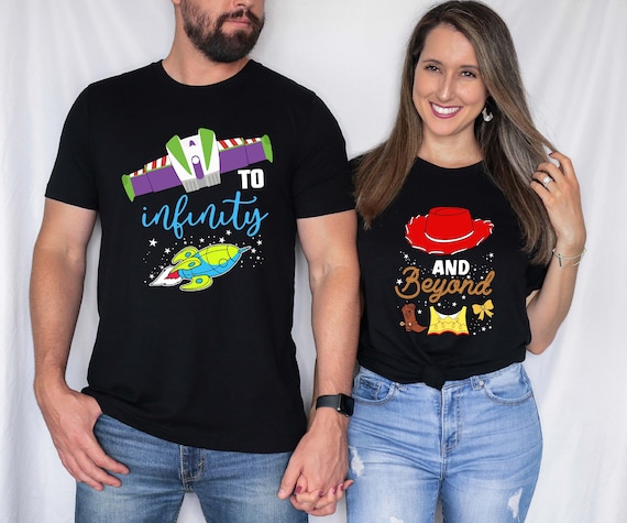 Disney Toy Story To Infinity And Beyond Couple Shirt, Toy Story Buzz And Jessie Shirt, Disney Couple Shirt, Pixar Disney Matching Shirt