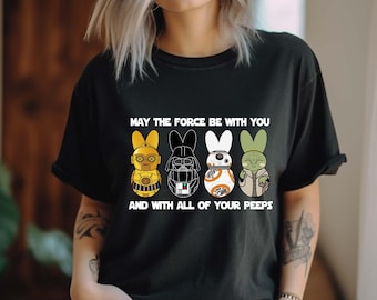 Star Wars Characters Easter Bunny Shirt, Star Wars Easter Eggs Sweatshirt , Happy Easter Day Shirt, Funny Star Wars T-shirt