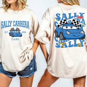 Disney Cars Shirt, Sally Carrera Est 2006 Cars Shirt, Pixar Lightening McQueen Tee, Tow Mater T-Shirt, Disneyland Family Comfort Colors®