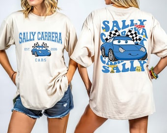 Disney Cars Shirt, Sally Carrera Est 2006 Cars Shirt, Pixar Lightening McQueen Tee, Tow Mater T-Shirt, Disneyland Family Comfort Colors®