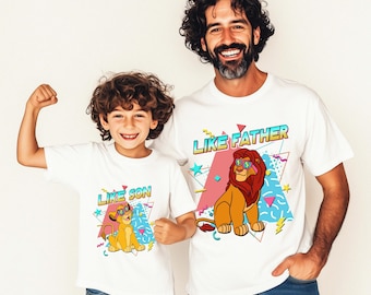 Disney The Lion King Like Father Shirt, Disney Matching Shirt, Father and Son Shirts, Father's Day Gift, Daddy and Me Shirt