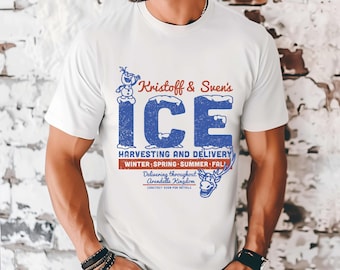 Arendelle Ice Company Shirt, Frozen Men's Disneyland Tee, Frozen Arendelle Disneyland Trip Tees, Kristoff's Ice Company, Frozen Fans Shirts