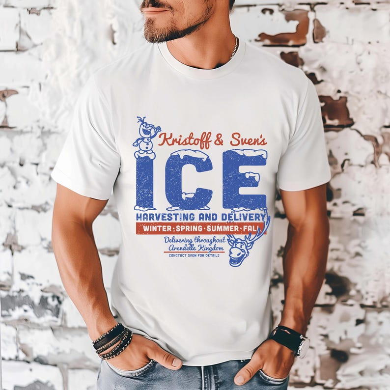 Arendelle Ice Company Shirt, Frozen Men's Disneyland Tee, Frozen Arendelle Disneyland Trip Tees, Kristoff's Ice Company, Frozen Fans Shirts