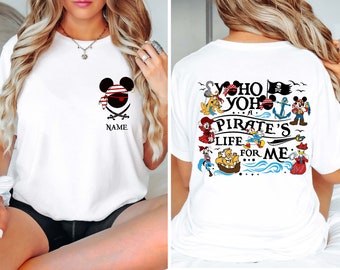 Custom Disney Mickey Pirates Family Shirt, Disney Pirates of Caribbean Shirt, Disney Vacation Sweatshirt, Disney Family Matching Tee