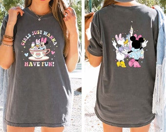 Comfort Colors® Disney Minnie Daisy Summer Shirt, Girls Just Wanna Have Sun, Disney Besties Shirt, Disneyworld Shirt, Disney Summer Shirt