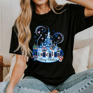 Disneyland Santa Stitch Christmas Shirt, Family Vacation Sweatshirt
