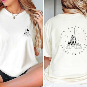 Comfort Colors® The Happiest Place One Earth Shirt, Magical Castle Shirt, Mickey Castle Shirt, Disney Vacation Shirt, Magical Kingdom Shirt