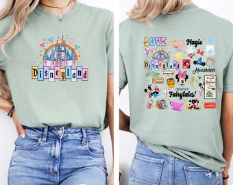 Comfort Colors® Disneyland California Shirt,  Disneyland Shirt, Disney Trip Shirts, Family Shirt, Disney Retro Shirt, Disney Castle Shirts