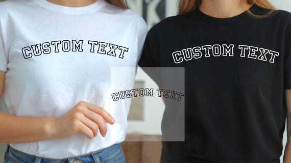 Custom Text DTF Transfer, Ready To Press Heat Transfer