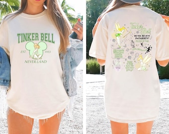 Comfort Colors® Vintage Disney Tinker Bell Shirt, Tinkerbell 1953 Neverland Shirt, Disney Vacation Tee, Disney Princess, Disneyworld Shirts