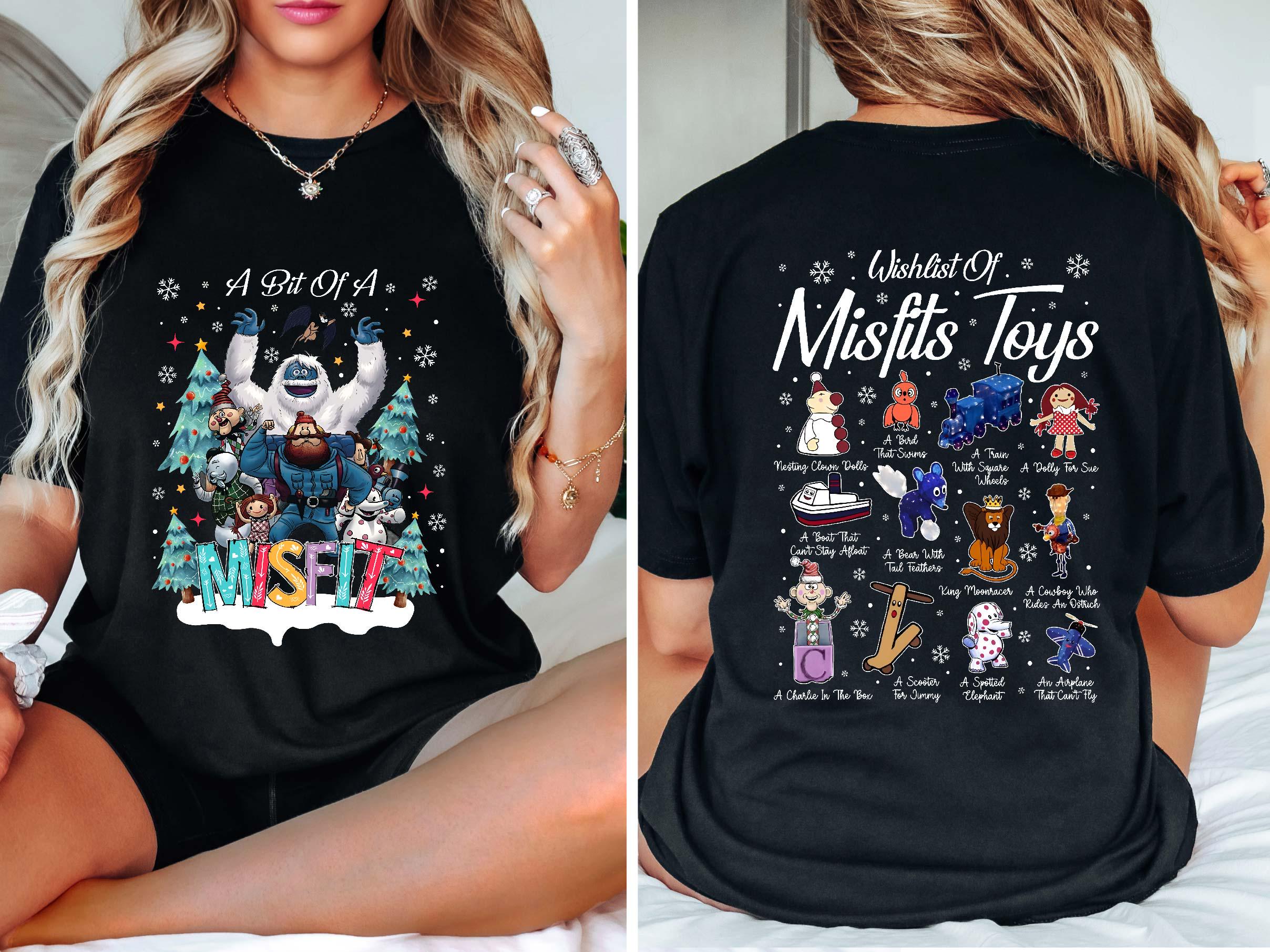 Misfit Toys Christmas Shirt, A Bit Of A Misfit Sweatshirt, Rudolph Reindeer Tee, Christmas Crewneck, Holiday Gift Shirt, Cozy Xmas T-shirt