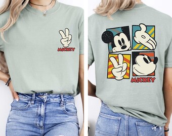Mickey Mouse Shirt, Vintage Disney Mickey Hand Shirt, Disney Vacation Shirt, Disneyworld Trip Shirt, Magic Kingdom Tee, Classic Mickey Shirt