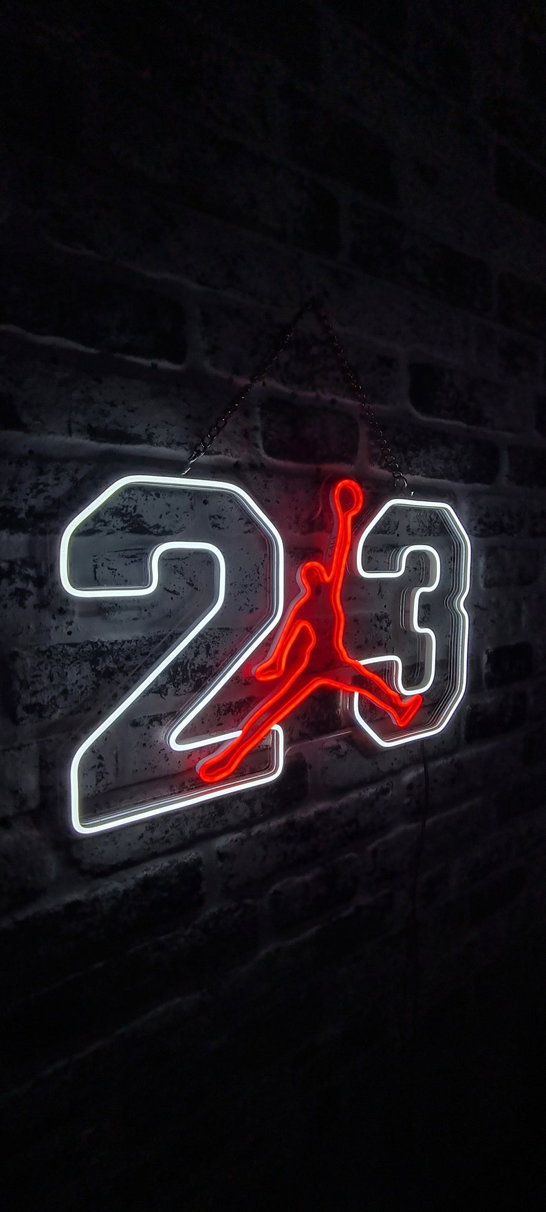 Jordan Neon Sign, Michael Jordan Lighted Wall Decor, Gifts for Him