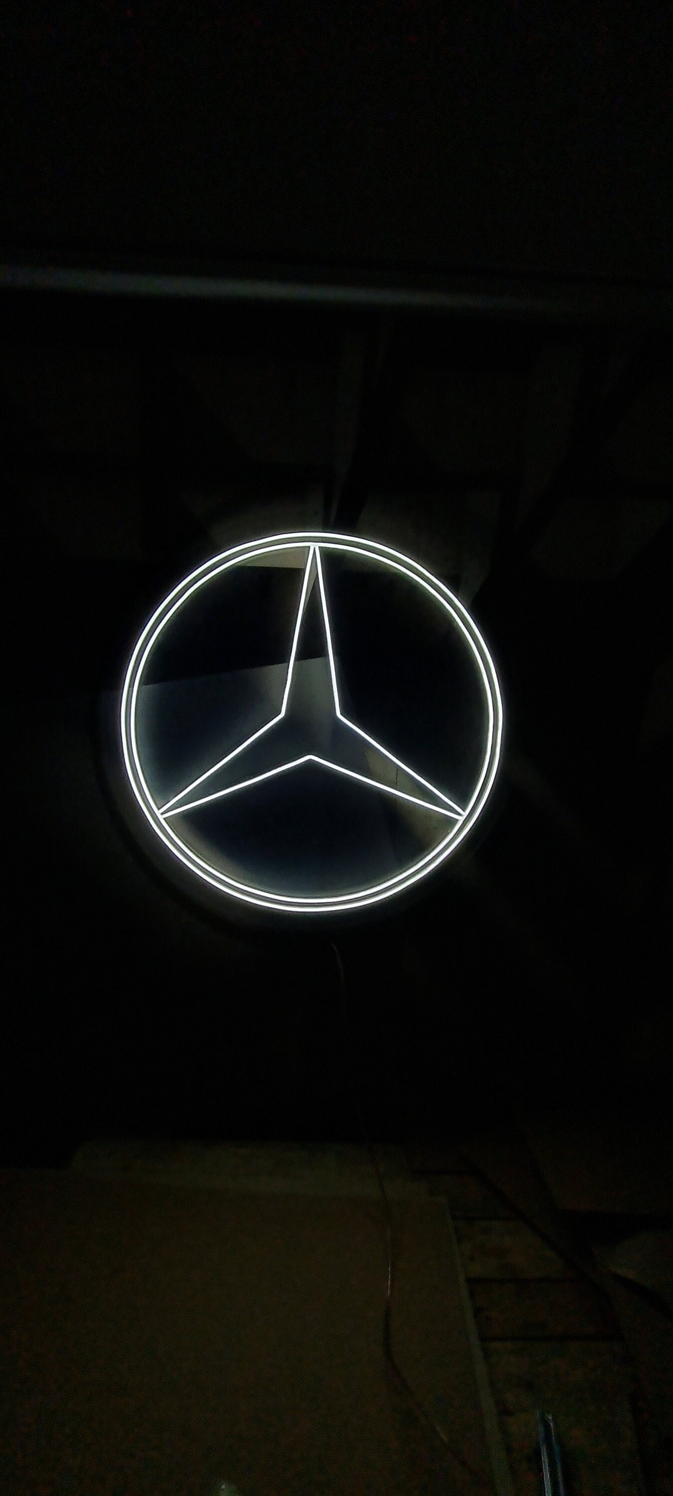 Konuooer 4 Stücke Autotür Logo Lichter Projektor, Mercedes Auto