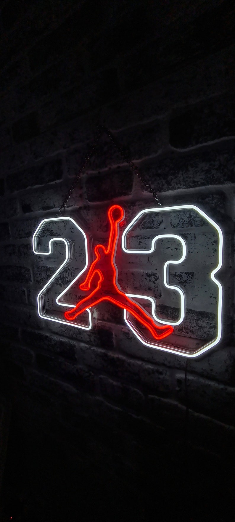 Jordan Neon Sign, Michael Jordan Lighted Wall Decor, Gifts for Him
