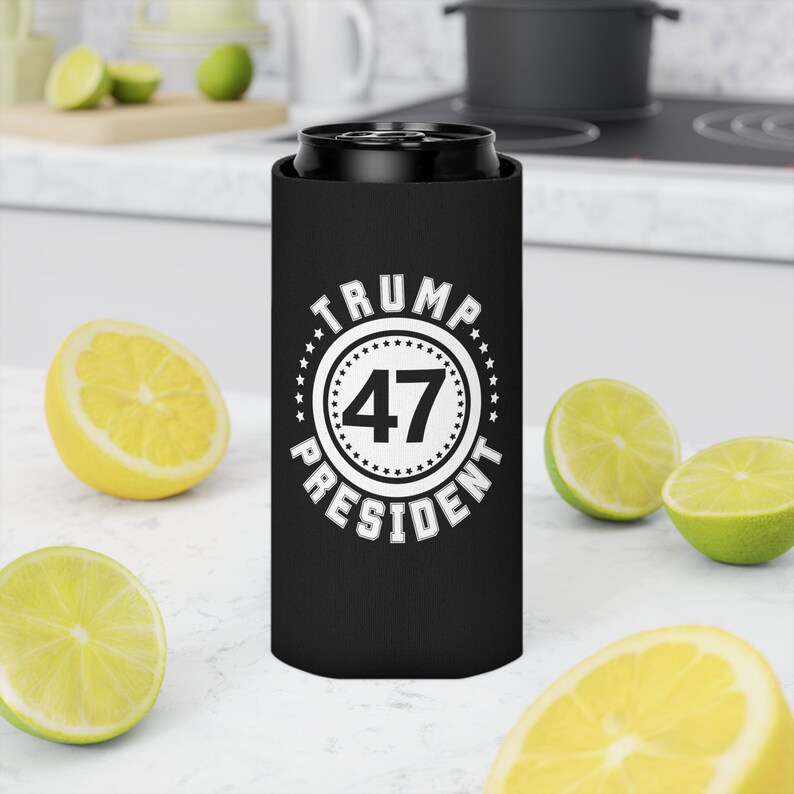 Trump President Funny Can Cooler Koozie – Liberals Tears Spoof Design