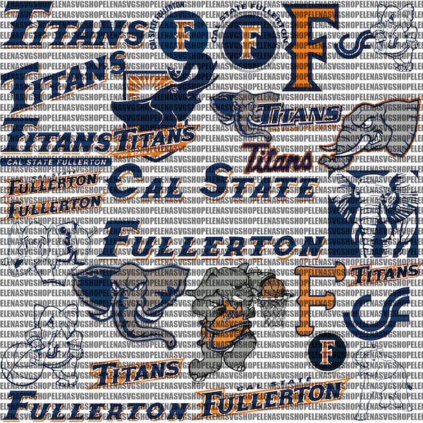 Fullerton Titans SVG, Football Team SVG, Collage, Game Day, Basketball, Cal State, Mom, Ready For Cricut, Instant Download.